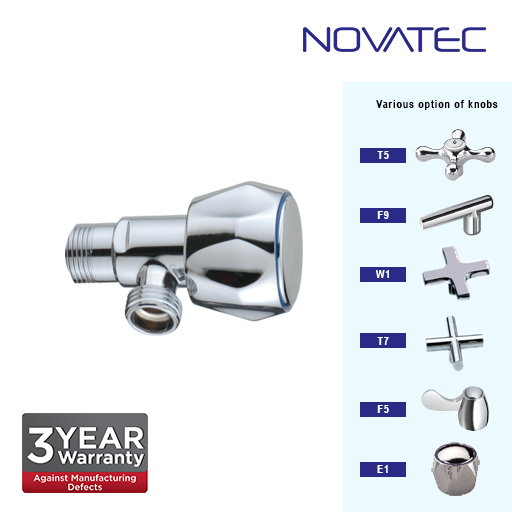 Novatec Chrome Plated Angle Valve T5-AV302