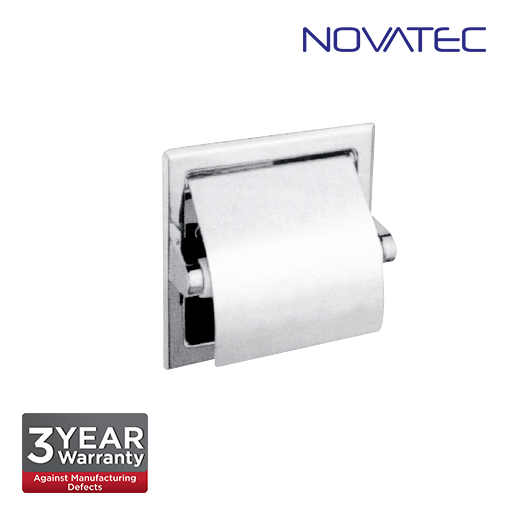 Novatec Stainless Steel Semi Recessed Toilet Roll Holder SS-TTD-S-RS