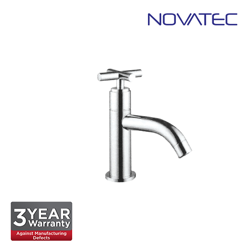 Novatec Chrome Plated Basin Pillar Tap T7-2034